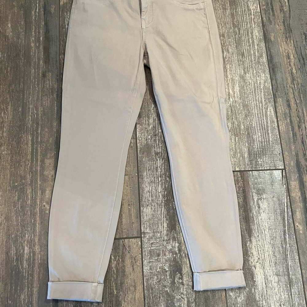 Jbrand anja cropped cuffed mid rise pant in ashwood